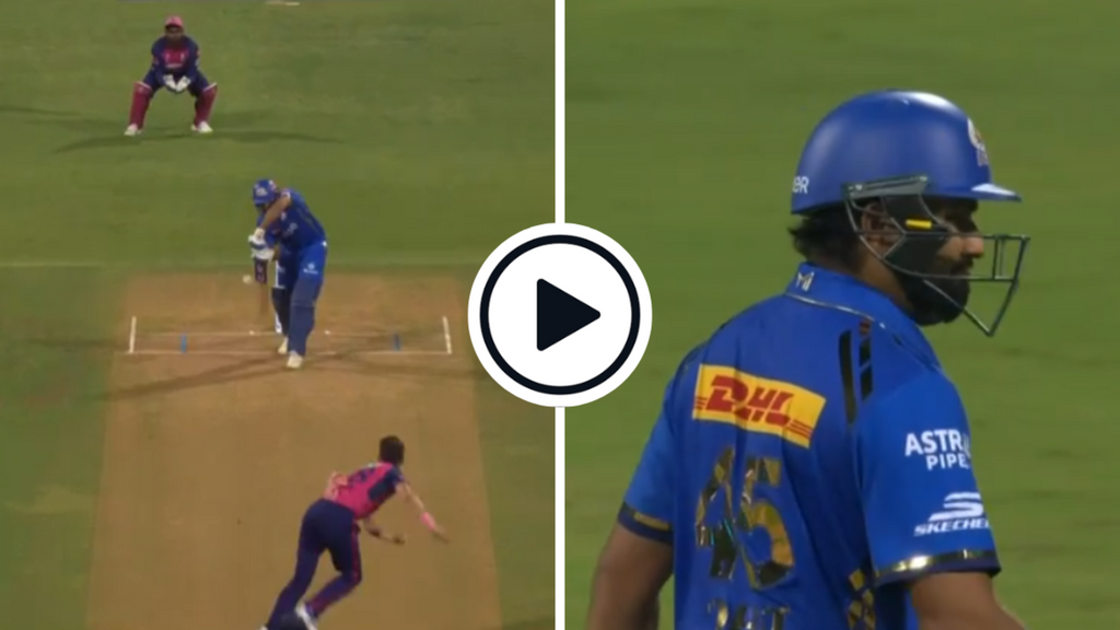 Watch Rohit Sharma Equals Most Ducks In IPL Falls First Ball To Spark