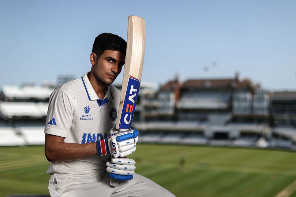 Shubman Gill wearing the WTC Final Jersey