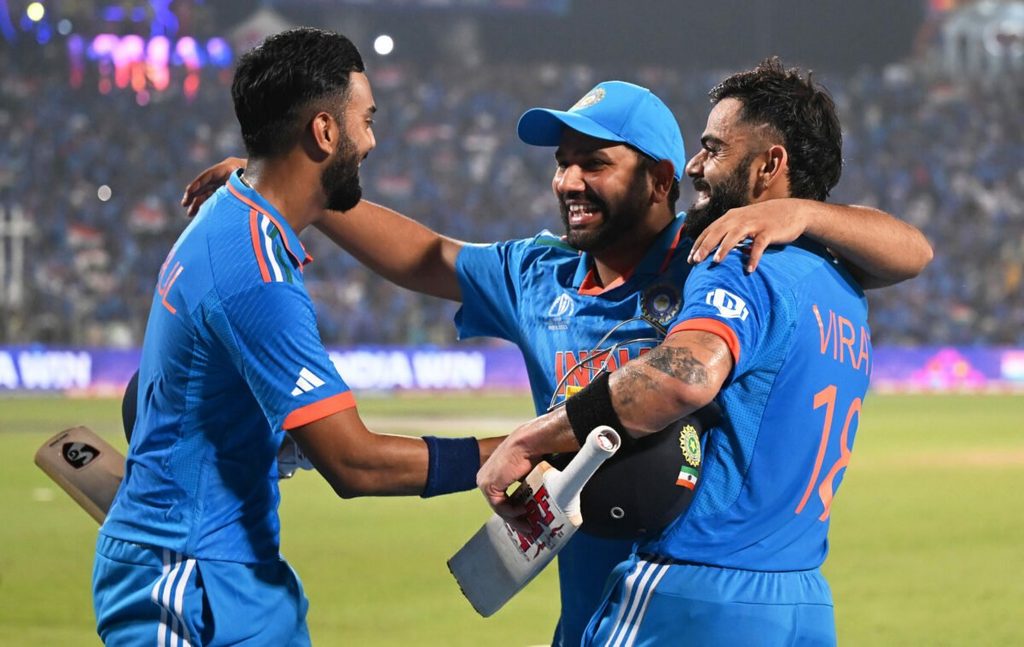 KL Rahul, Virat Kohli and Rohit Sharma