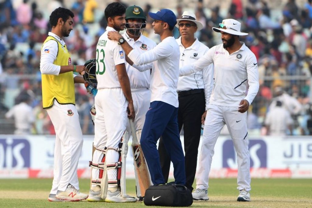 Nayeem Hasan was one of two concussion substitutes used on the day