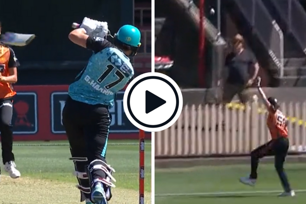 Watch: ‘Stuff it, I’ll still hit it’ – Grace Harris’ bat breaks mid-shot, still manages ‘extraordinary’ six