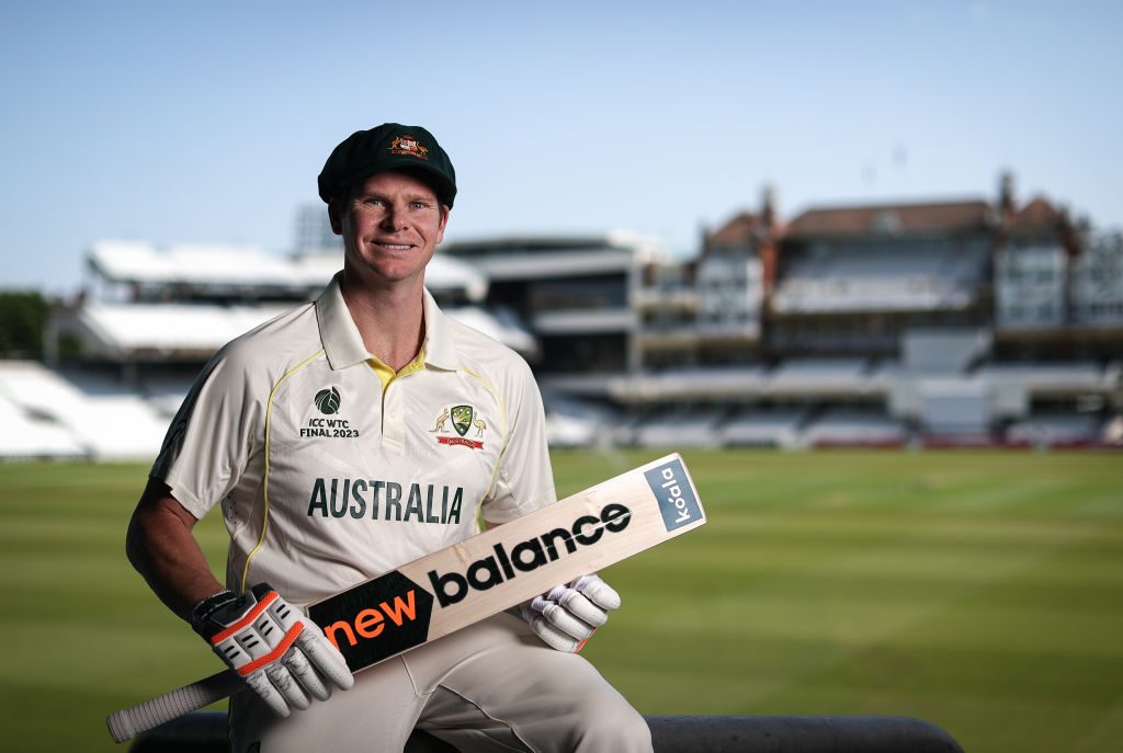 Steve Smith wearing the WTC Final Jersey