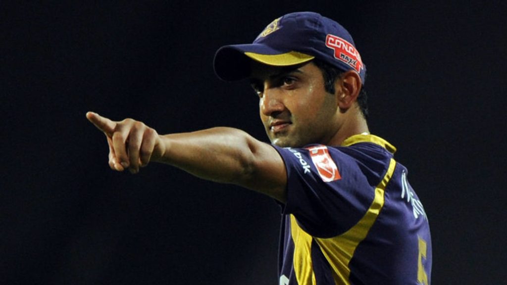 Gambhir led Kolkata Knight Riders to two IPL titles