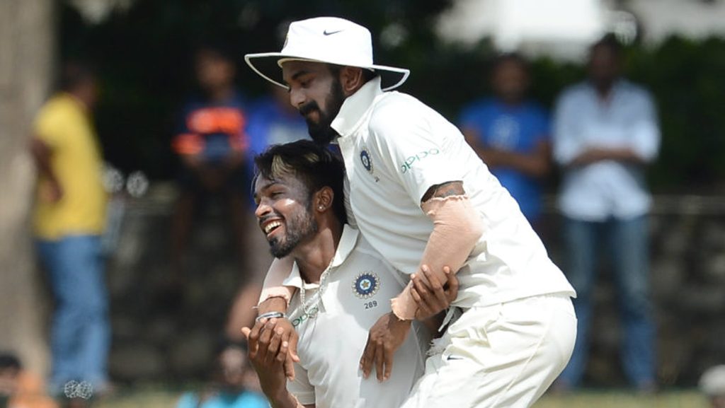 Rahul and Pandya exchanged jerseys at the end of the Mumbai v Punjab game