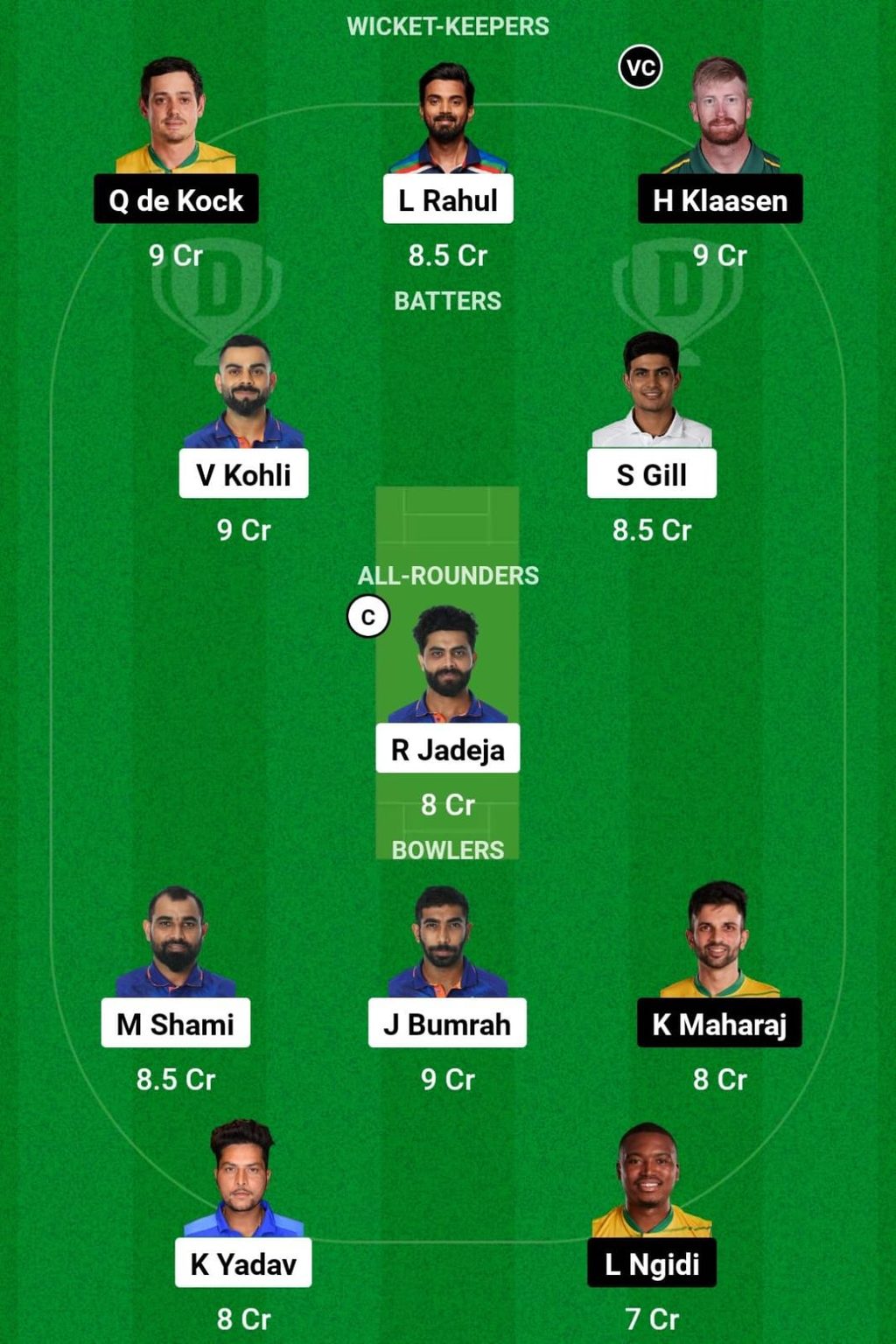 IND vs SA Dream 11 fantasy tips