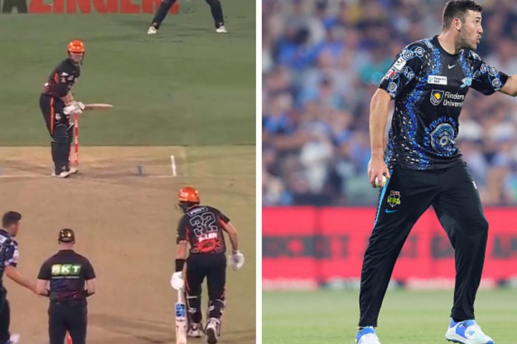 Jamie Overton 'Mankad's Kiwi batter but doesn't appeal in 'heated' BBL confrontation