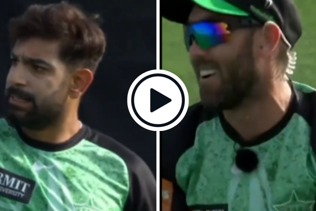 Watch: ‘Come on, you bowl 150 mate’ – Mic’d up Glenn Maxwell denies Haris Rauf long on during BBL game