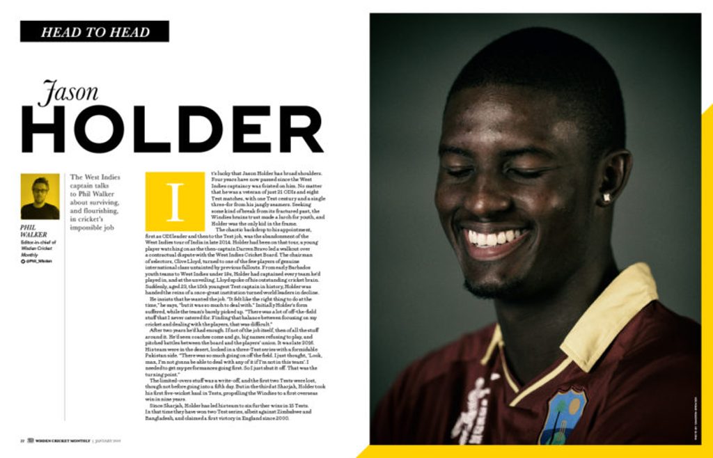 Jason Holder exclusive interview