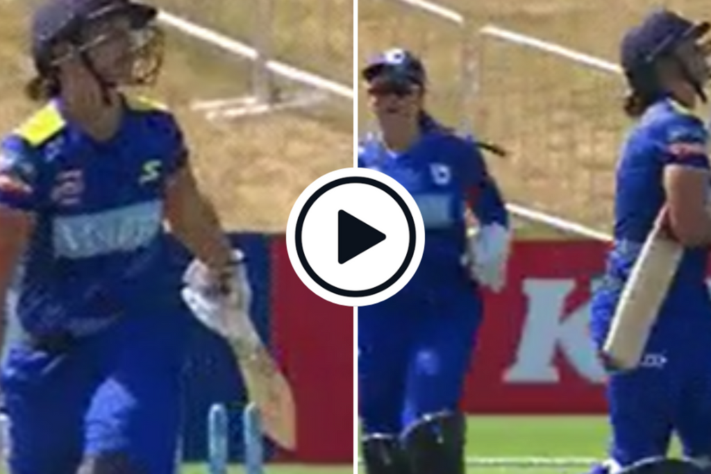 Watch: Suzie Bates gets out hit wicket in comical fashion