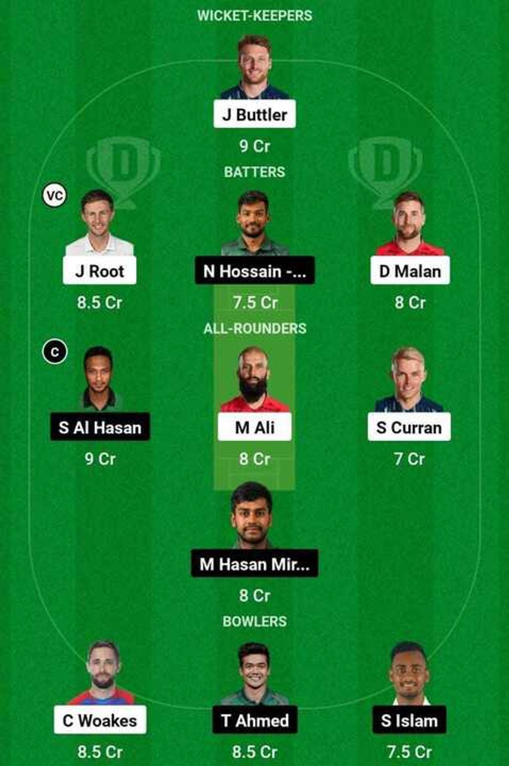 BAN vs ENG Dream 11 tips