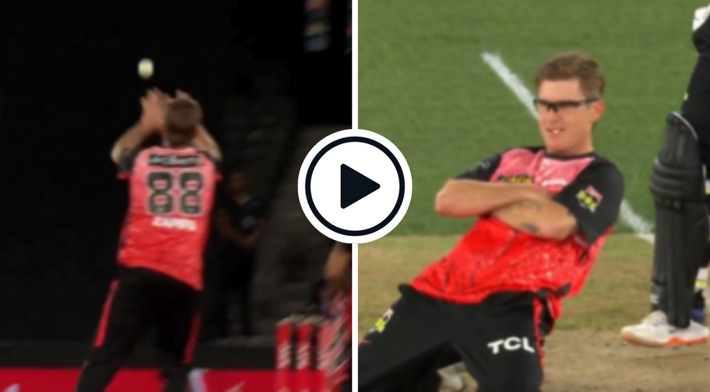 Watch: ‘He can’t believe it’ – Adam Zampa drops sitter off his own bowling in BBL