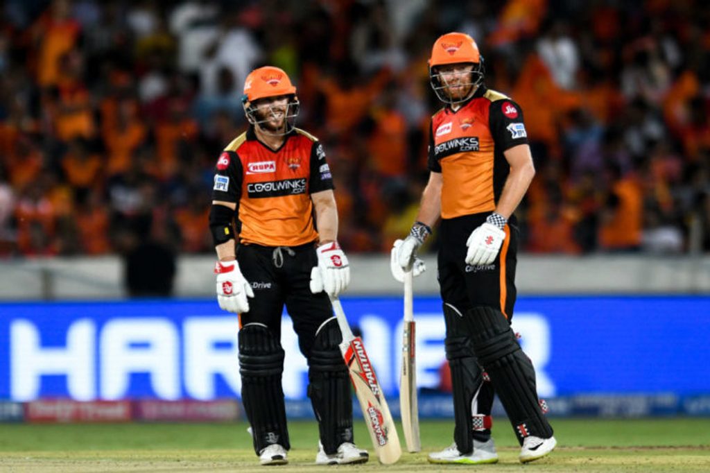David Warner and Jonny Bairstow's opening partnership of 185 is the highest in IPL history