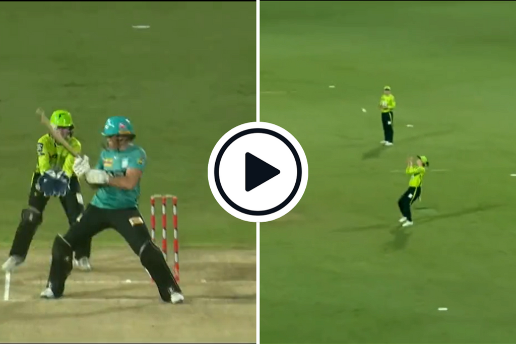 Watch: Brisbane Heat batter scoops big full toss onto wicketkeeper’s helmet, gets caught at point in bizarre WBBL dismissal