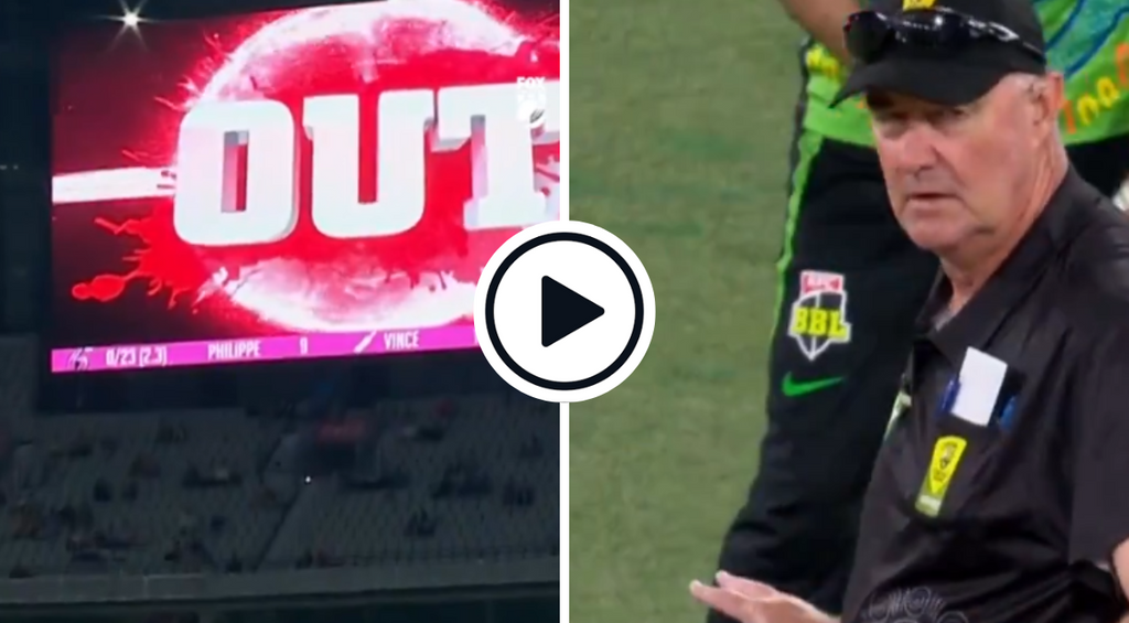 Watch: TV umpire presses wrong button, accidentally gives batter out in BBL