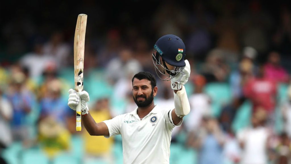 Pujara scored three centuries in the Test series against Australia